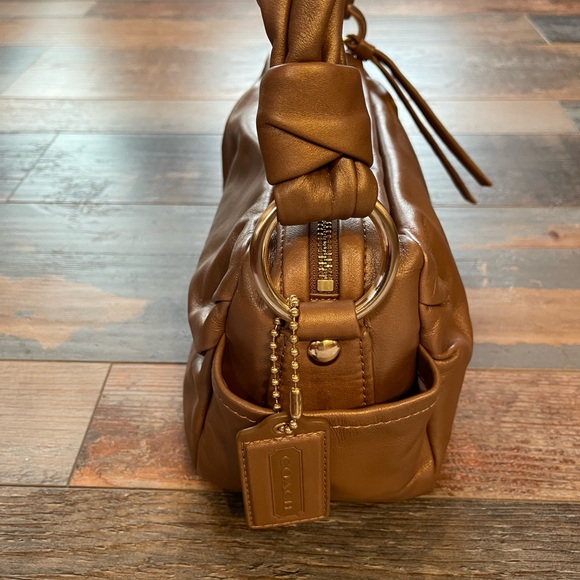 NWT Vintage Coach Parker Pleated Leather Handbag - Picture 5 of 12